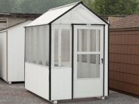 6x8 Greenhouse with white and black colors