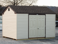 10x12 Peak Storage Shed From Economy Line with Vinyl Siding