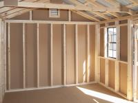 10x14 Peak Storage Shed Interior