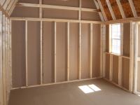 10x14 Dutch Barn Style Storage Shed Interior