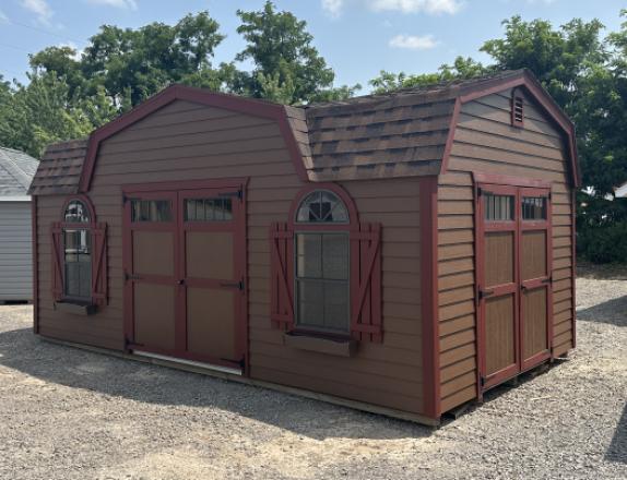 12x20 Dutch Barn with Dormer and LP Shiplap siding