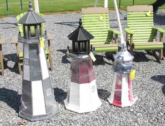 3-4-5 FT. POLY LIGHT HOUSES AT PINE CREEK STRUCTURES IN YORK, PA.