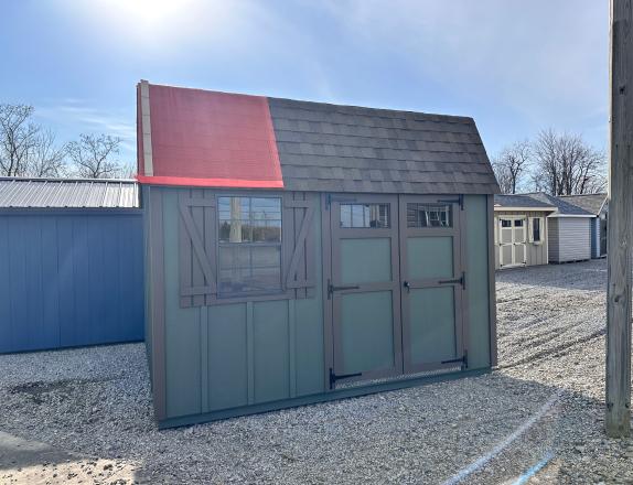 10x12 Dutch with Loft and Shelves