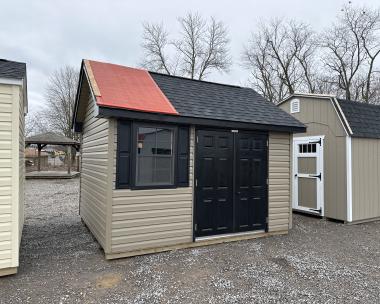 10x12 Cape Cod with Vinyl Siding, Loft and Shelves