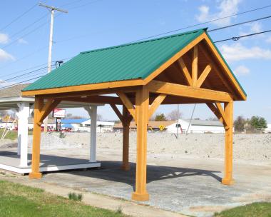 12x14 HEMLOCK PEAK PAVILION AT PINE CREEK STRUCTURES IN YORK, PA.