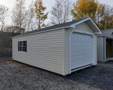 Exterior Vinyl Sided 12x24 Garage