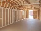 12x36 Gambrel Dutch Barn Style Storage Shed Interior From Pine Creek Structures