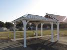 10X12 HIP STYLE VINYL PAVILION AT PINE CREEK STRUCTURES IN YORK, PA.