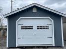 14x32 Peak Garage w Loft, Shelves and Clear Ridge Cap